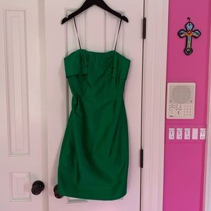 Kate Spade Green Strapless Dress Size 6